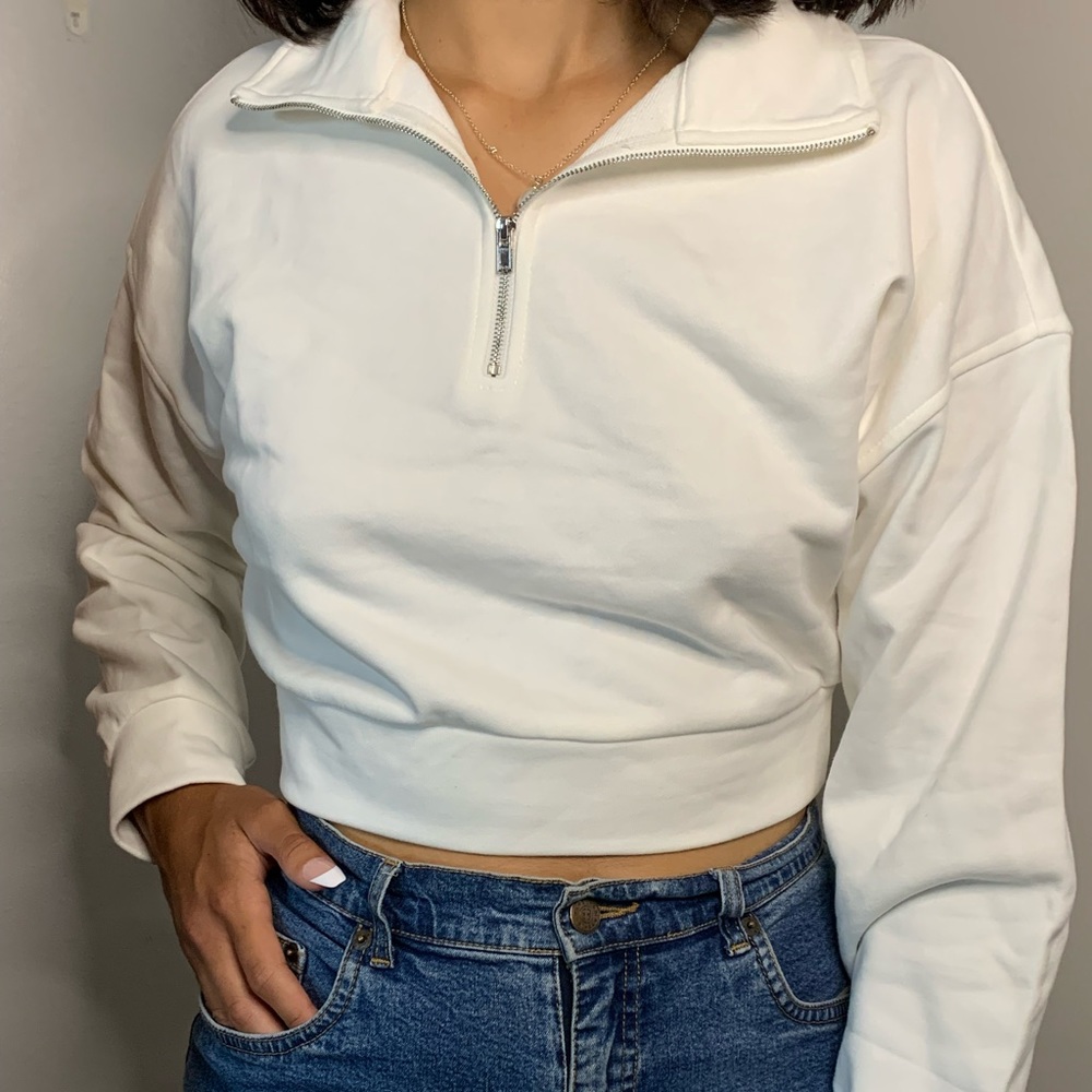 12th Tribe Over You White Pullover